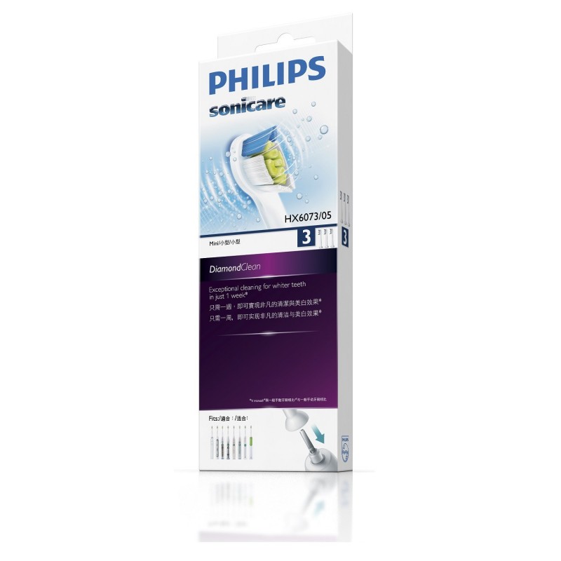 REPUESTO CEPILLO MINI DIAMOND CLEAN - CAJA * 3 PCS