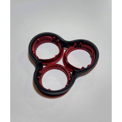 CABEZAL PLASTICO NEGRO CON ROJO