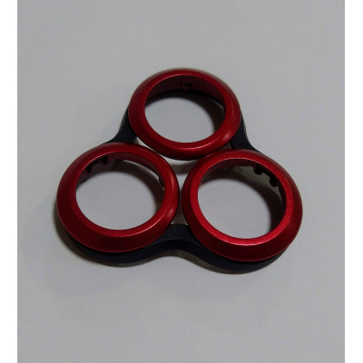 CABEZAL PLASTICO NEGRO CON ROJO