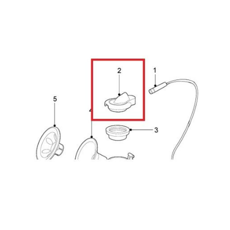 TAPA DE DIAFRAGMA DE SILICONA TWIN EBP PARA EXTRACTOR DE LECHE AVENT