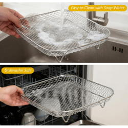 CANASTILLA CUADRADA PARA CANASTA CON MANIJA  EN ACERO...